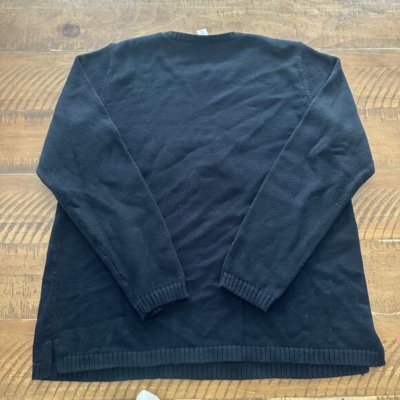 Coldwater Creek Moose Is Loose Sweater Christmas Holiday Petite M Classic Preppy - Picture 11 of 13